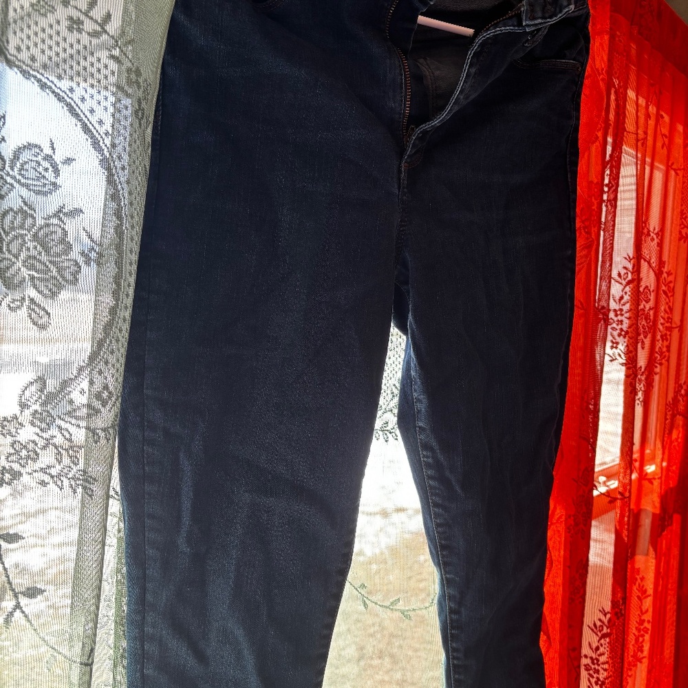 Gap 31 regular true skinny, super high-rise, dark jeans